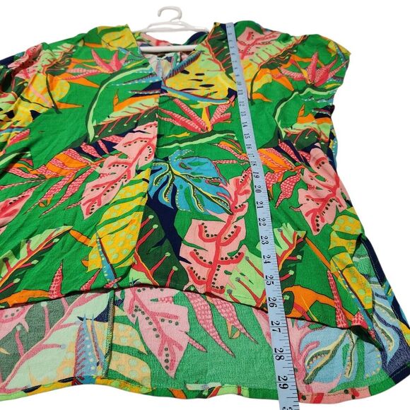 Karlie Top For Women Size Small Tropical Hawaiian Shirt Relax Fit - Picture 10 of 12